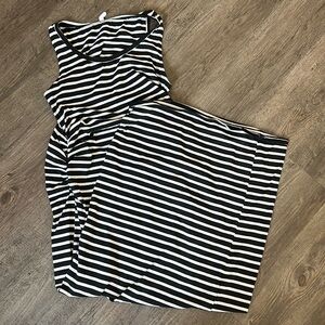 Pink Blush Maternity striped dress